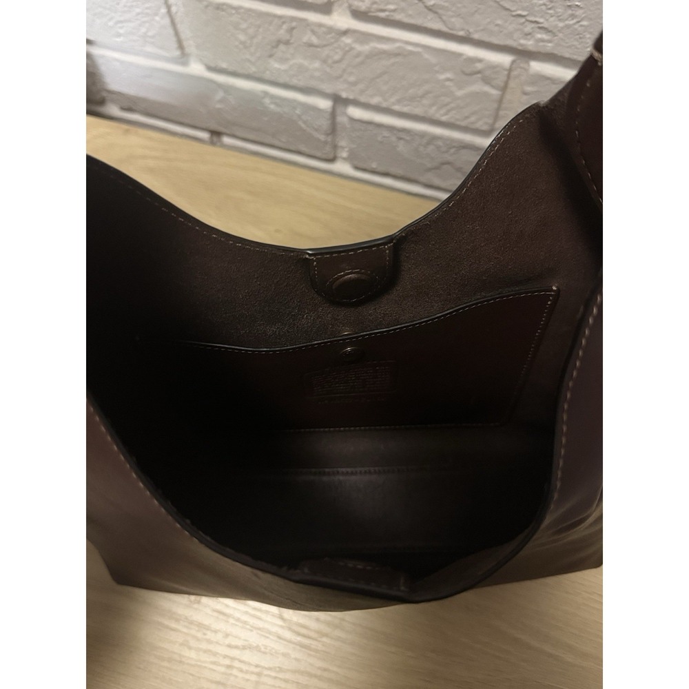 Coach Brooklyn 28 Maple 100% Cowhide Leather Purse With Dust bag - Picture 10 of 11